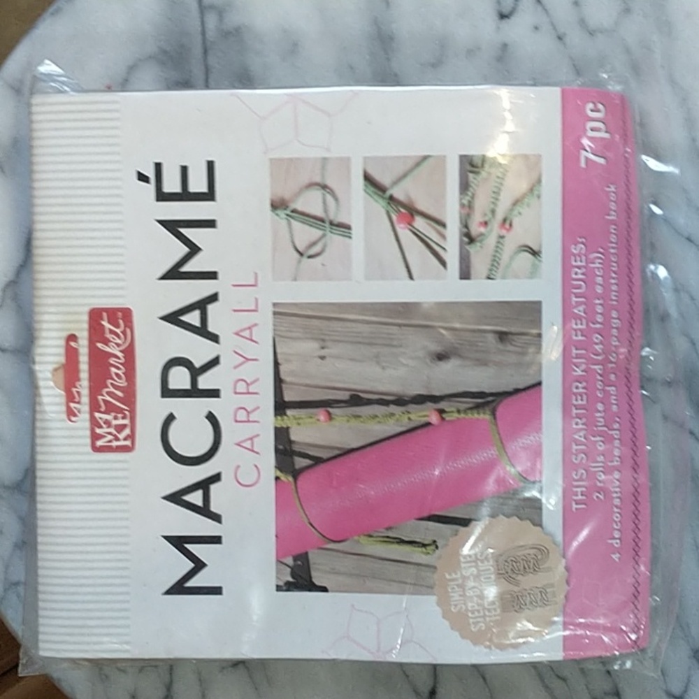 Make Market Macrame Carryall Set NIP NEW! Crafter Artist